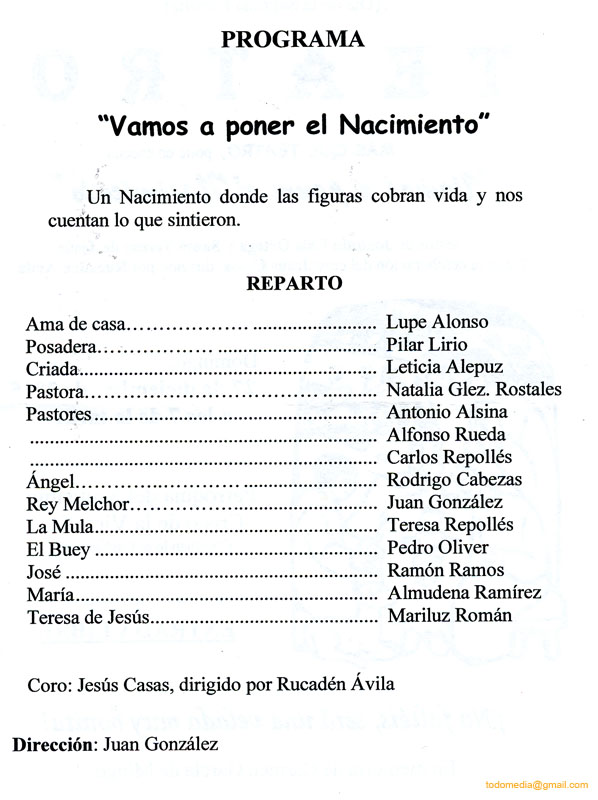 151227 Xto Homenaje a las familias. Vamos a poner un Nacimiento (02) Cartel